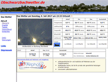 Tablet Screenshot of obschwarzbachwetter.de